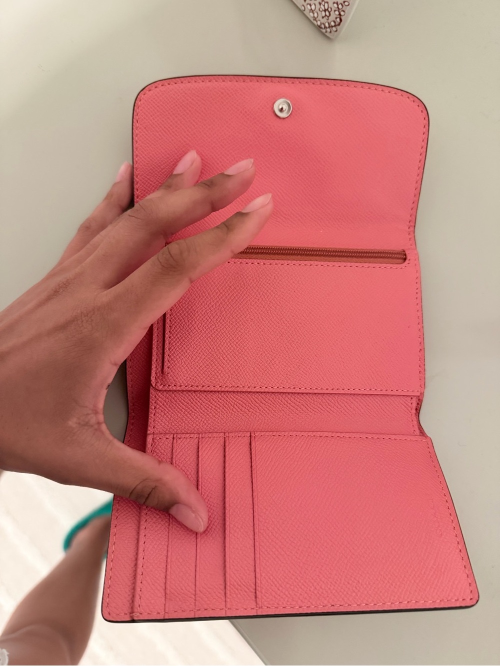 COACH Orange Leather Wallet - Picture 2 of 4